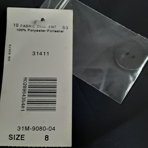 NWT Signature for You Lightweight Seasonless Navy Blue Blazer Size 8 - Picture 7 of 7